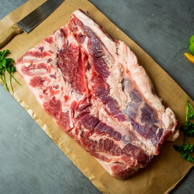 Свинина ребрышки мясные 900 г - купить в Зимовье Малайсариев