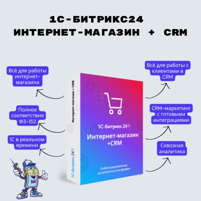 Программа для ЭВМ "1С-Битрикс24". Лицензия Интернет-магазин + CRM (12 мес.) - купить в Зимовье Малайсариев